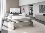 Mobilier de bureau haut de gamme Metar ébénisterie chêne gris