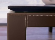 Bureau collection Abaco détail structure cuir