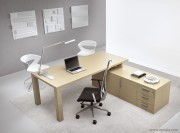 Bureau sur desserte Odeon finition chêne
