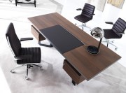 Bureau de direction Lloyd avec sous-mains coulissant