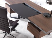 Bureau de direction Lloyd avec sous-mains coulissant