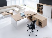 Bureau direction avec desserte porteuse Collection Mito