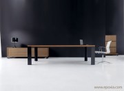 Bureau de direction placage noyer New Loop