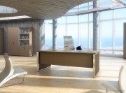 Bureau direction Oygène finition Synchro effet cuir avec panneaux latéraux