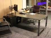 Bureau direction Loopy, Wengé, réalisation client