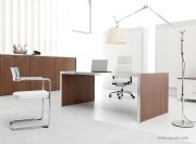 Bureau direction Wing, ensemble placage ébénisterie noyer
