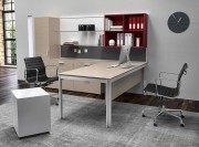 Bureau collection Zefiro chêne avec voile de fond