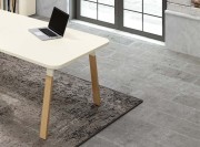 Détail du pied bi-matière Atreo Wood