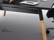 Détail piètement bureau Ogi W