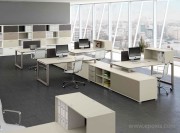Bureau openspace Loopy plateau nebbia pied tortora