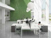 Bureau collection Gate blanc avec retour