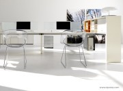 Bureau double collection Arko ivoire avec pont