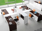 Bureau collection Atlante chêne foncé