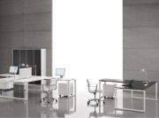 Bureau collection Loopy wengé avec retour