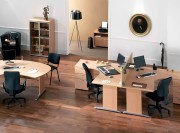 Bureau face à face Rétro finitions hêtre