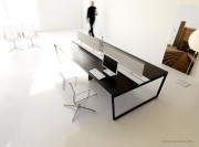 Bureau collection Arko wenge avec écran de séparation