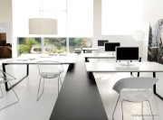 Bureau collection Arko verre blanc