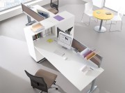 Bureau Prems mélaminé blanc