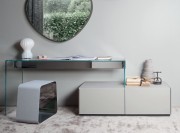 Bureau en verre Air Desk 1 Up profondeur 47 cm