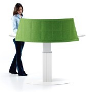 Bureau réglable en hauteur Funny Sat avec écran de séparation 