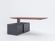 Bureau de direction réglable en hauteur Gravity noyer