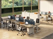 Bureaux openspace Winglet  plateaux double vague (non réglables electriquement)