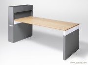 Bureau individuel Work Space avec rangement et écran de séparation