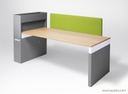 Bureau individuel Work Space avec rangement et écran de séparation