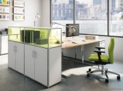 Bureau opérateur M2, réglable en hauteur par moteur électrique
