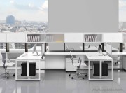 Bureaux Loopy avec supports UC 