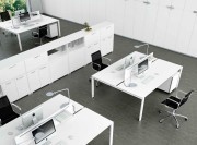 Bureaux bench Glider blanc