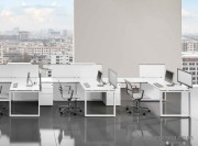 Bureaux openspace Loopy blanc