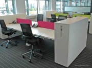 Cloisonnettes acoustiques pour bureau BuzziDesk rose