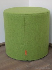 Pouf BuzziSpot en feutre lisse vert