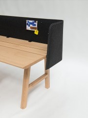 Cloisonnette de séparation Buzziwrap tissu acoustique