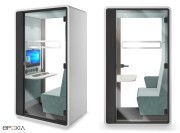 Cabine acoustique pour visio-conférence HushHybrid