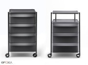 Caisson mobile Boxie H.80 cm, 3 ou 4 tiroirs