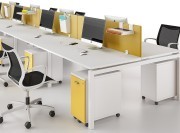 Caisson compact bois, façade jaune moutarde