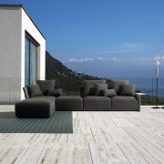 Canapé modulable Begin pour terrasses et jardins.