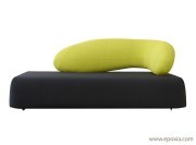 Sofa tissu bicolore Chat