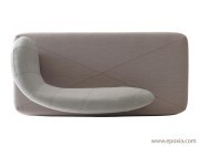 Sofa tissu gris Chat par Softline