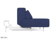 Canapé bleu Pil-low convertible 