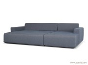 Canapé Combo design en tissu gris