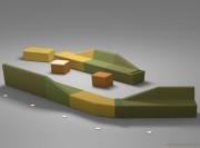 Canape design modulaire Mendi pour accueil