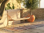 Canapé Bolina pour l'extérieur, avec coussin d'assise amovible