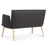 Canapé duo lounge Soft tissu bicolore