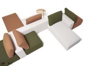 Canapé modulable Square, pour accueil