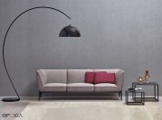 Canapé Social Plus en tissu confortable et raffiné