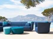 Canapés collection Suave pour l'extérieur, tissu résistant au choix