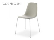 Chaise de collectivité 4 pieds, avec assise rembourrée